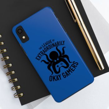 Case Mate Tough Phone Case, Black on Blue - Image 3