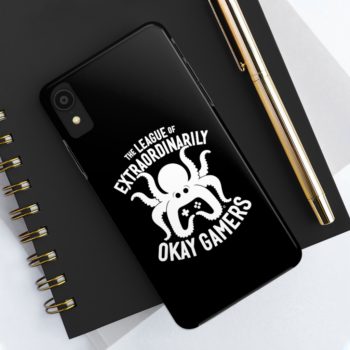 Case Mate Tough Phone Case, White on Black - Image 4