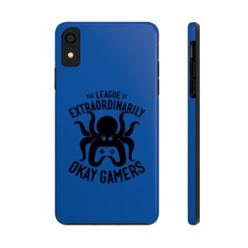Case Mate Tough Phone Case, Black on Blue - Image 2