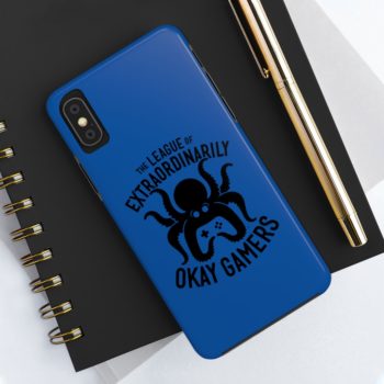 Case Mate Tough Phone Case, Black on Blue - Image 5