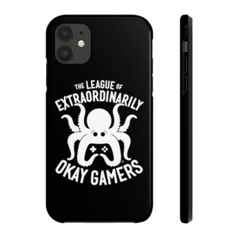 Case Mate Tough Phone Case, White on Black