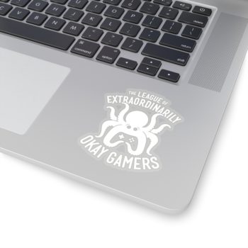 Badge Sticker, White