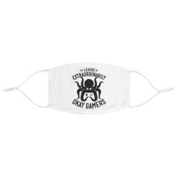 Fabric Face Mask, Black on White