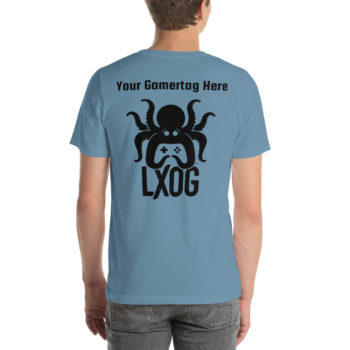 Unisex Jersey Tee, Personalized Name, Black Logos - Image 9