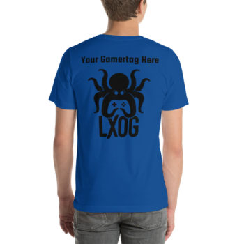 Unisex Jersey Tee, Personalized Name, Black Logos - Image 13
