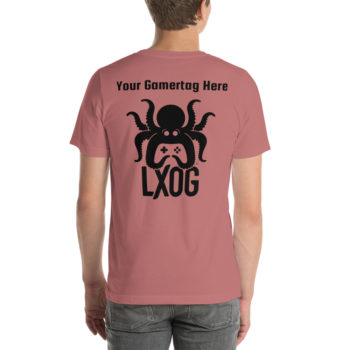 Unisex Jersey Tee, Personalized Name, Black Logos - Image 7