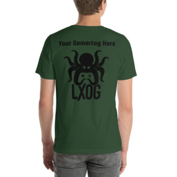 Unisex Jersey Tee, Personalized Name, Black Logos - Image 6