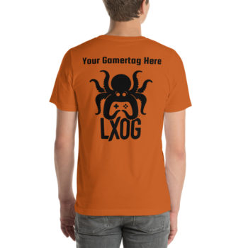 Unisex Jersey Tee, Personalized Name, Black Logos - Image 15