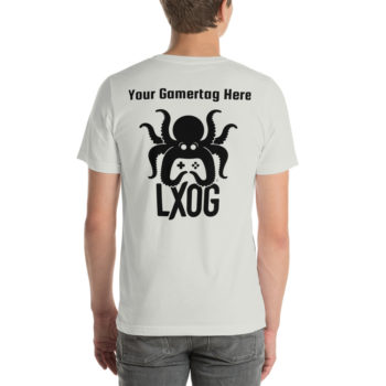 Unisex Jersey Tee, Personalized Name, Black Logos - Image 10