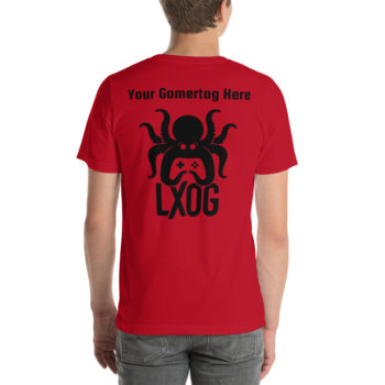Unisex Jersey Tee, Personalized Name, Black Logos - Image 18