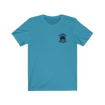 Unisex Jersey Tee, Black Logo, Badge Front, LXOG Back - Image 23
