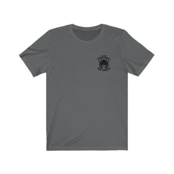 Unisex Jersey Tee, Black Logo, Badge Front, LXOG Back - Image 31