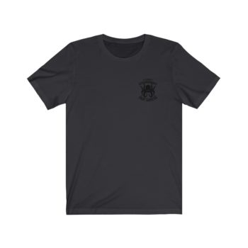 Unisex Jersey Tee, Black Logo, Badge Front, LXOG Back - Image 17