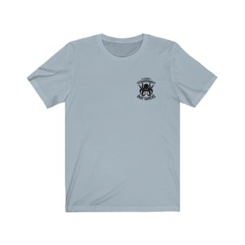 Unisex Jersey Tee, Black Logo, Badge Front, LXOG Back - Image 27