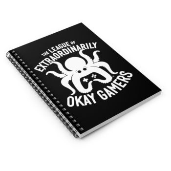Spiral Notebook, Ruled Line, Black - Image 3