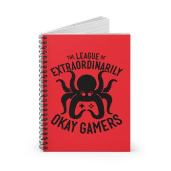 Spiral Notebook, Ruled Line, Red - Image 2
