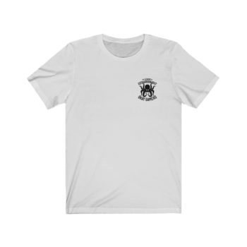 Unisex Jersey Tee, Black Logo, Badge Front, LXOG Back - Image 3