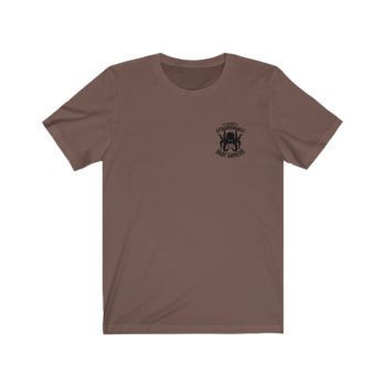 Unisex Jersey Tee, Black Logo, Badge Front, LXOG Back - Image 9