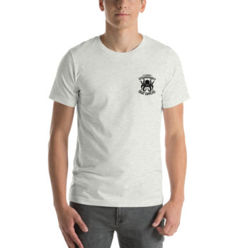 Unisex Jersey Tee, Personalized Name, Black Logos - Image 97