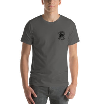 Unisex Jersey Tee, Personalized Name, Black Logos - Image 32