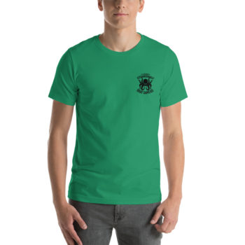 Unisex Jersey Tee, Personalized Name, Black Logos - Image 80