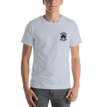 Unisex Jersey Tee, Personalized Name, Black Logos - Image 91