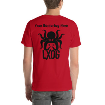 Unisex Jersey Tee, Personalized Name, Black Logos - Image 23