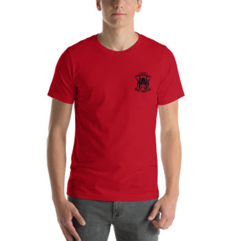 Unisex Jersey Tee, Personalized Name, Black Logos - Image 22
