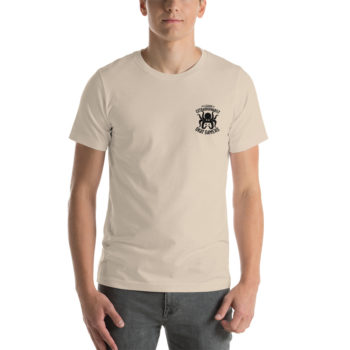 Unisex Jersey Tee, Personalized Name, Black Logos - Image 53