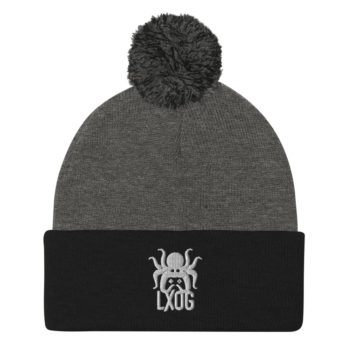 Pom-Pom Beanie, White Logo - Image 9