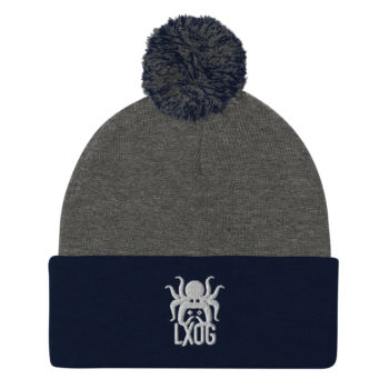 Pom-Pom Beanie, White Logo - Image 8