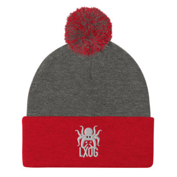 Pom-Pom Beanie, White Logo - Image 7