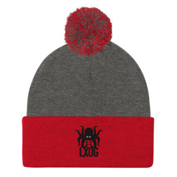 Pom-Pom Beanie, Black Logo - Image 6