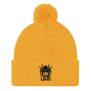 Pom-Pom Beanie, Black Logo - Image 9