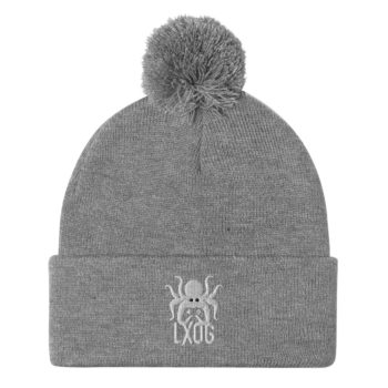 Pom-Pom Beanie, White Logo - Image 12