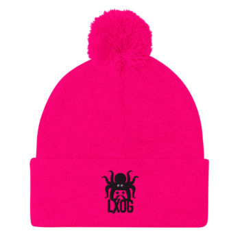 Pom-Pom Beanie, Black Logo - Image 8