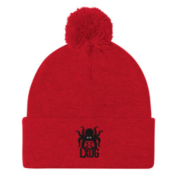 Pom-Pom Beanie, Black Logo - Image 5