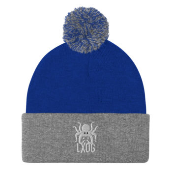 Pom-Pom Beanie, White Logo - Image 5